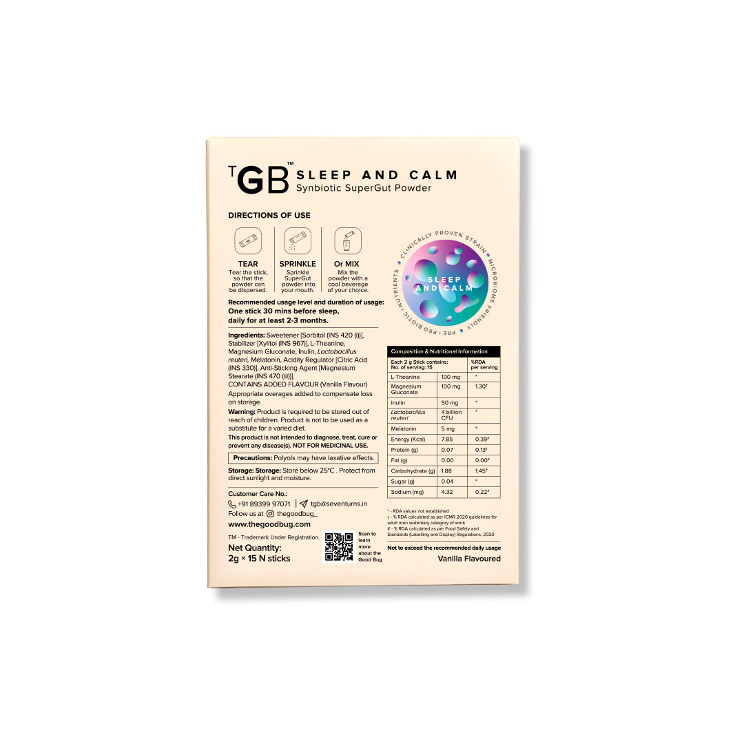 The Good Bug Sleep and Calm SuperGut Powder | The Good Bug at Broadway