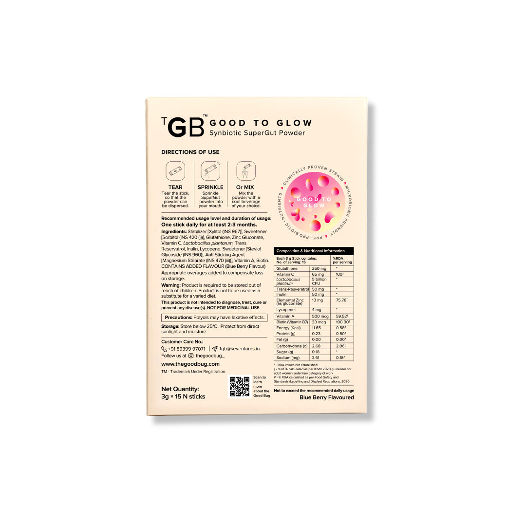 The Good Bug Good To Glow SuperGut Powder | The Good Bug at Broadway