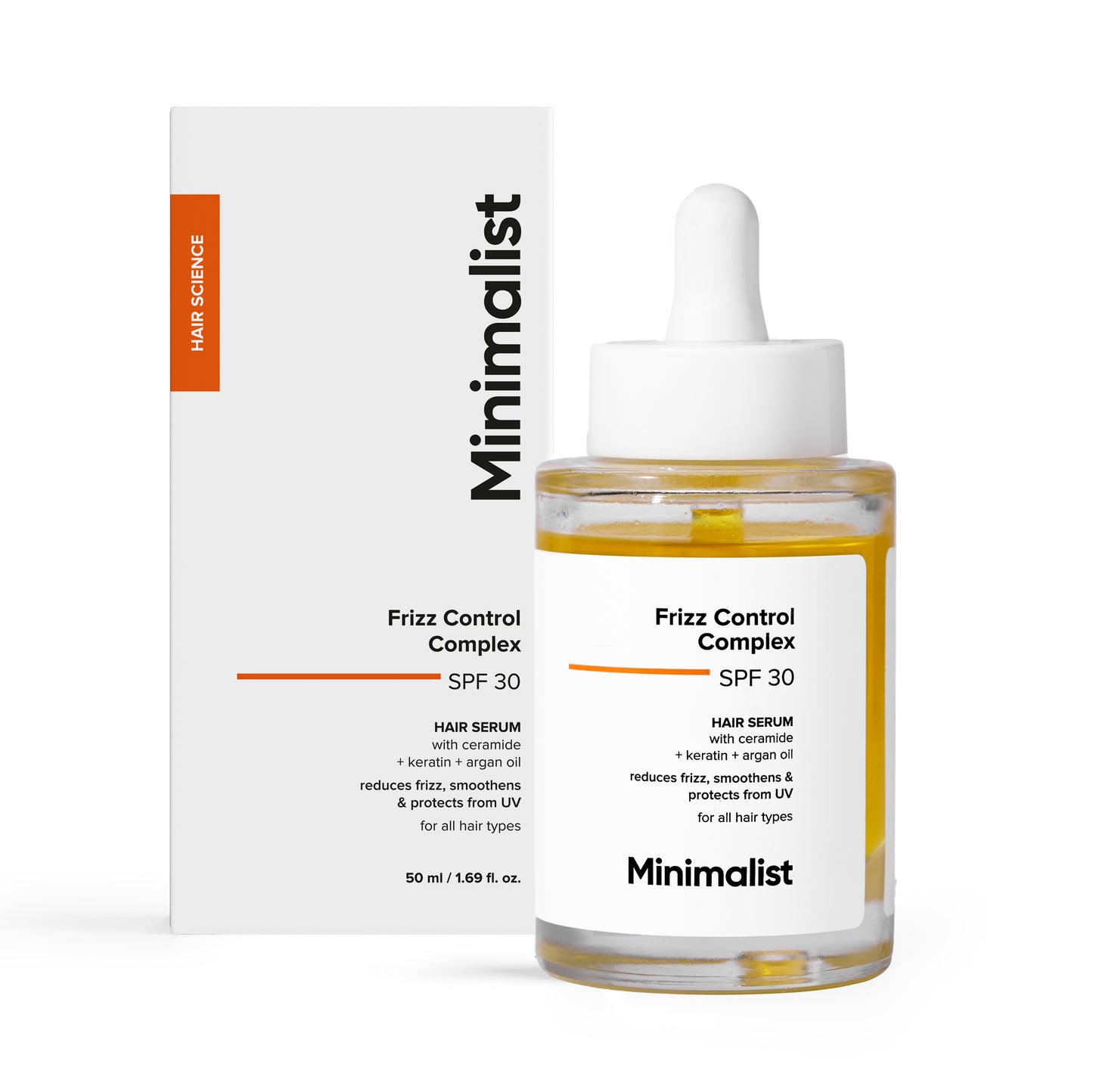 Minimalist Frizz Control Complex SPF 30 Hair Serum 50ml