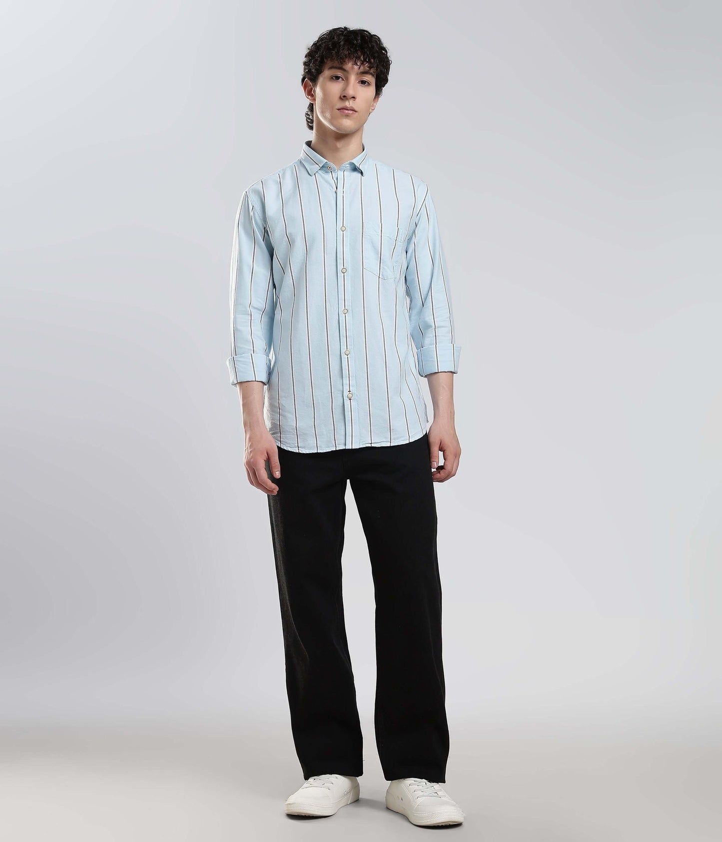 Shirt | Anti Stain Anti Odor Water Repellent   MONOCHROMEBLUE