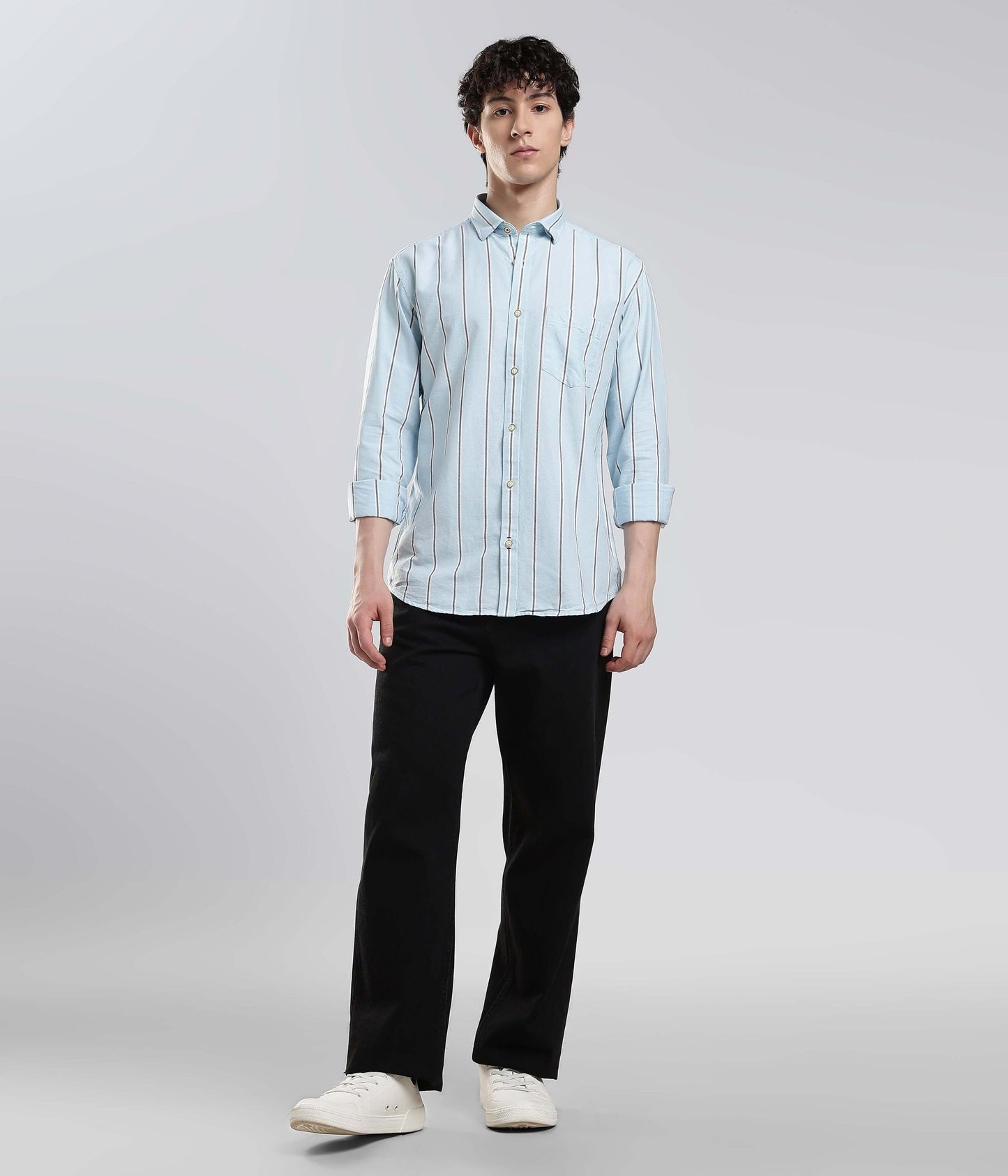 Shirt | Anti Stain Anti Odor Water Repellent   MONOCHROMEBLUE
