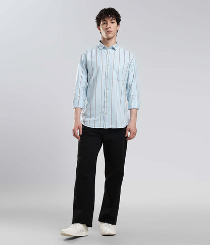Shirt | Anti Stain Anti Odor Water Repellent   MONOCHROMEBLUE