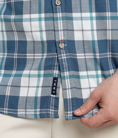 Shirt | Anti Stain Anti Odor Water Repellent   TEALCHECKERED