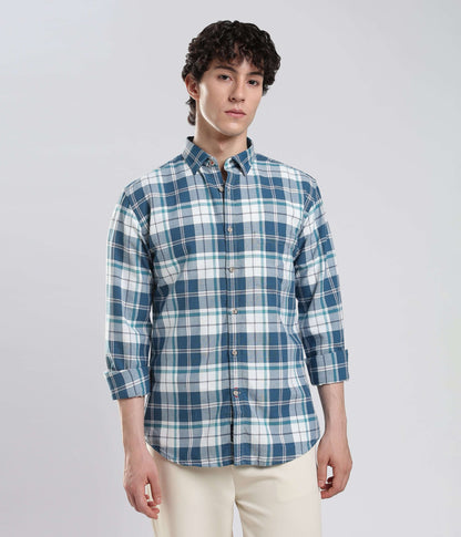 Shirt | Anti Stain Anti Odor Water Repellent   TEALCHECKERED