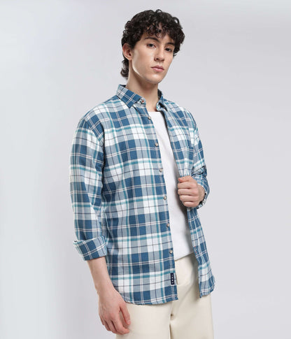 Shirt | Anti Stain Anti Odor Water Repellent   TEALCHECKERED