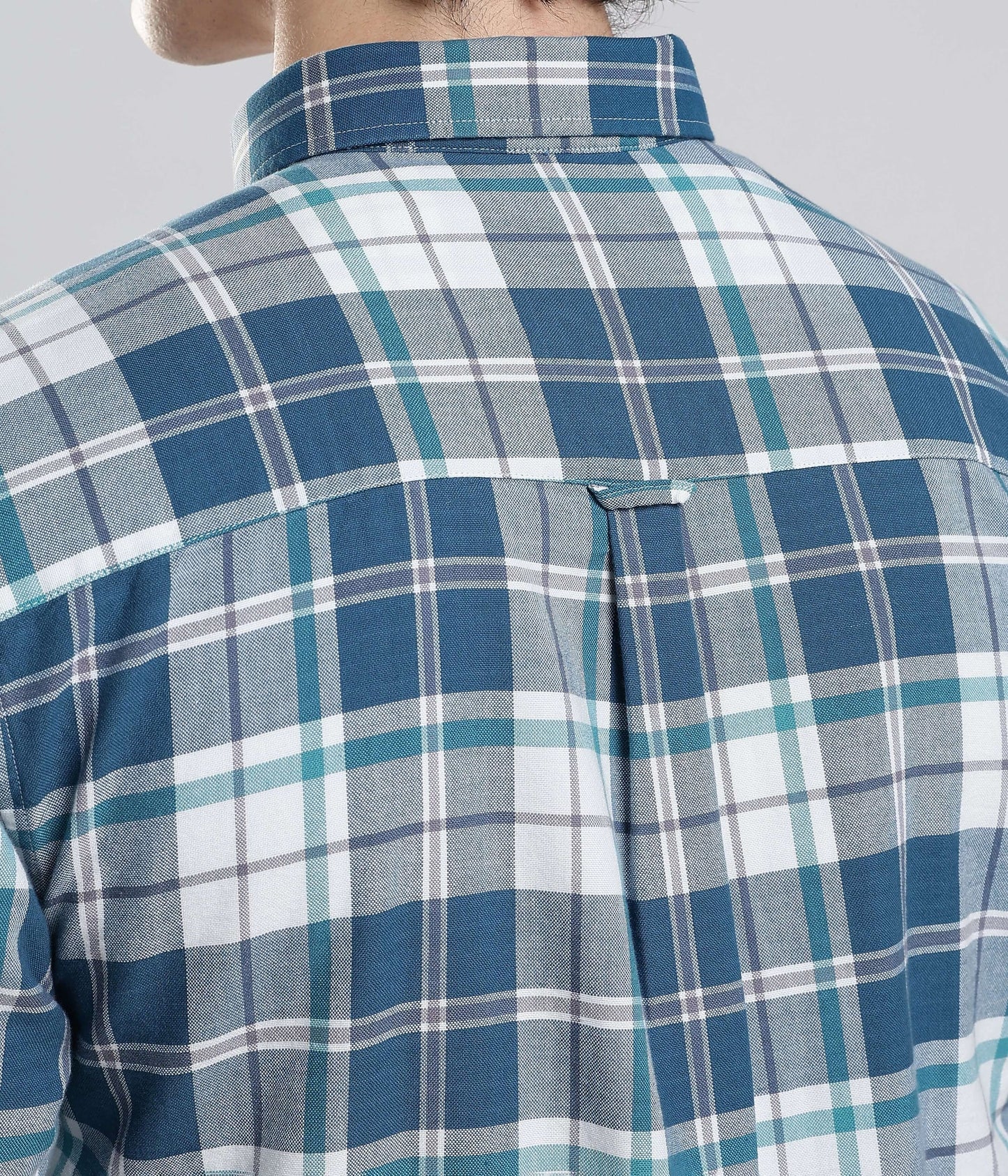 Shirt | Anti Stain Anti Odor Water Repellent   TEALCHECKERED