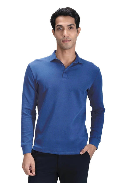 Legacy Polo Sweater - Blue Horizon