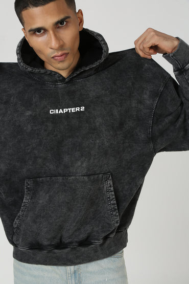 Acid Wash Grey Hoodie