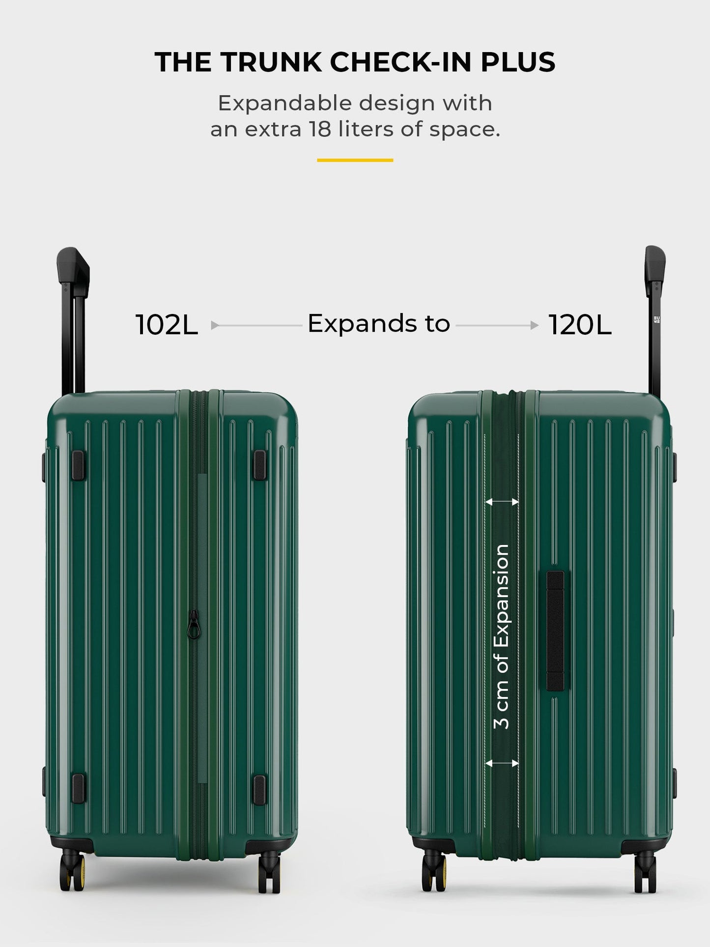 Trunk Check-In Plus- Pine Green
