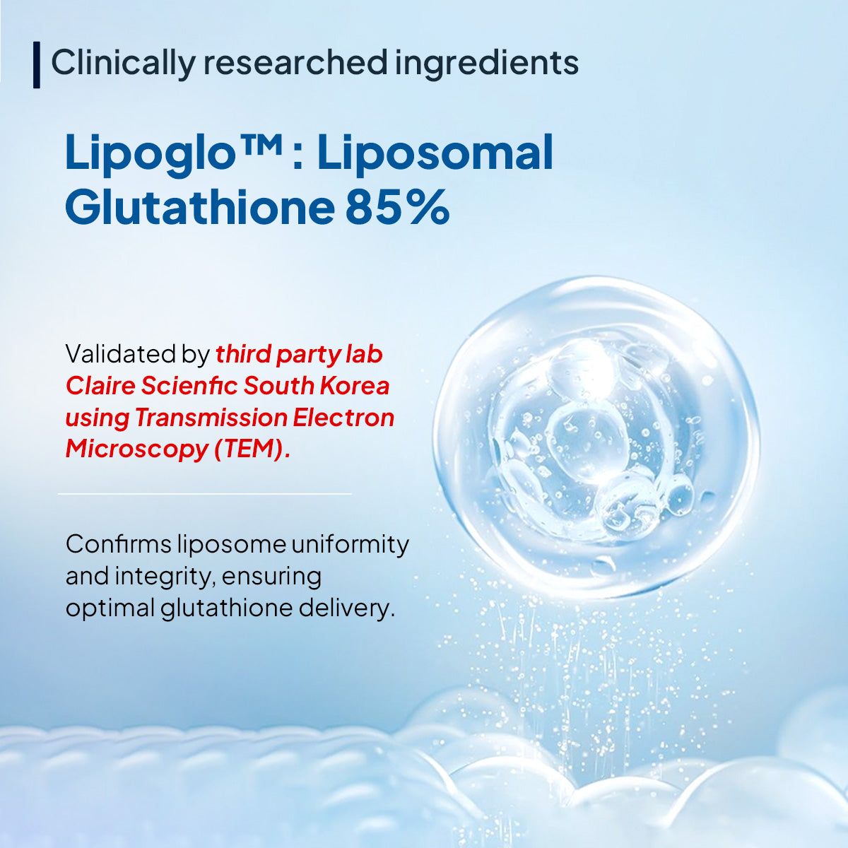 Miduty Liposomal Glutathione 85% 650 mg - Advanced Nano-Liposomal Formula with Lipoglo - 8X Absorption - TEM Verified - 30 Veg Capsules