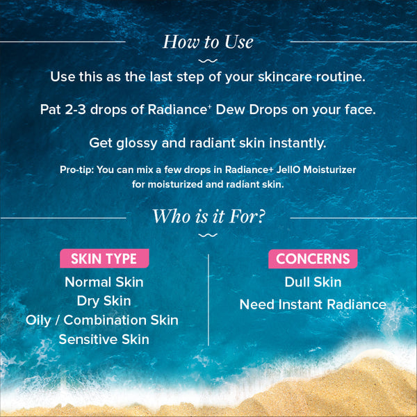 Radiance+ Dew Drops | Aqualogica at Broadway