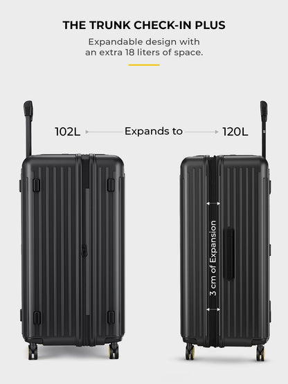 Trunk Check-In Plus- Charcoal Black