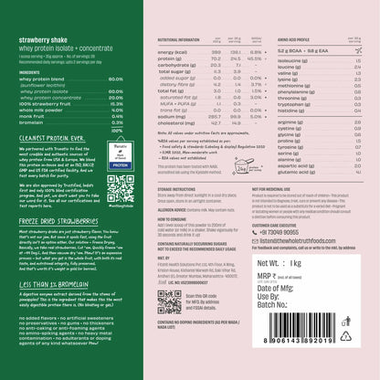 The Whole Truth 24g Whey Protein Isolate + Concentrate - 1kg | The Whole Truth Foods at Broadway