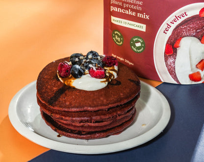 Cosmix No-Nonsense Plant Protein Pancakes - Red Velvet Cake Red | COSMIX at Broadway