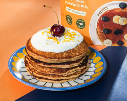 Cosmix No-Nonsense Plant Protein Pancakes - Kerala Vanilla White & Brown | COSMIX at Broadway