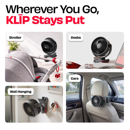 Personal Clip Fan with SharkGrip™ | KLĪP