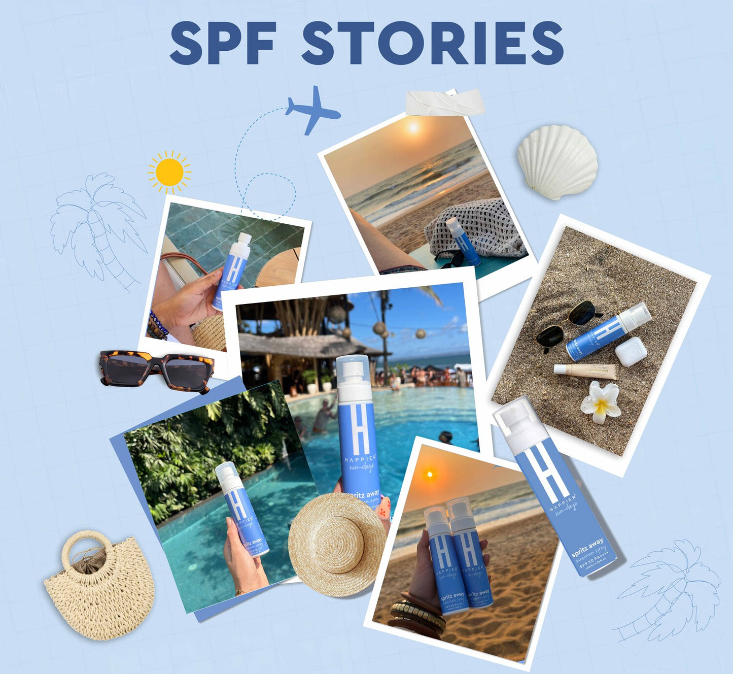 Happier Sun-days Sunscreen Spray SPF 50 PA++++ - Experience the Ultimate Sun Protection 100ml