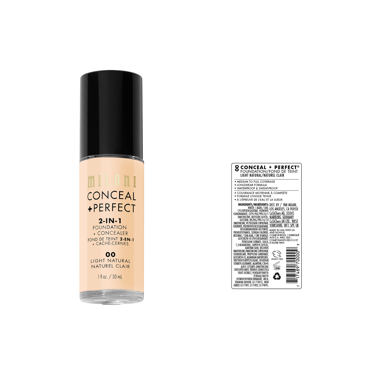 Conceal + Perfect 2-In-1 Foundation + Concealer | Milani at Broadway