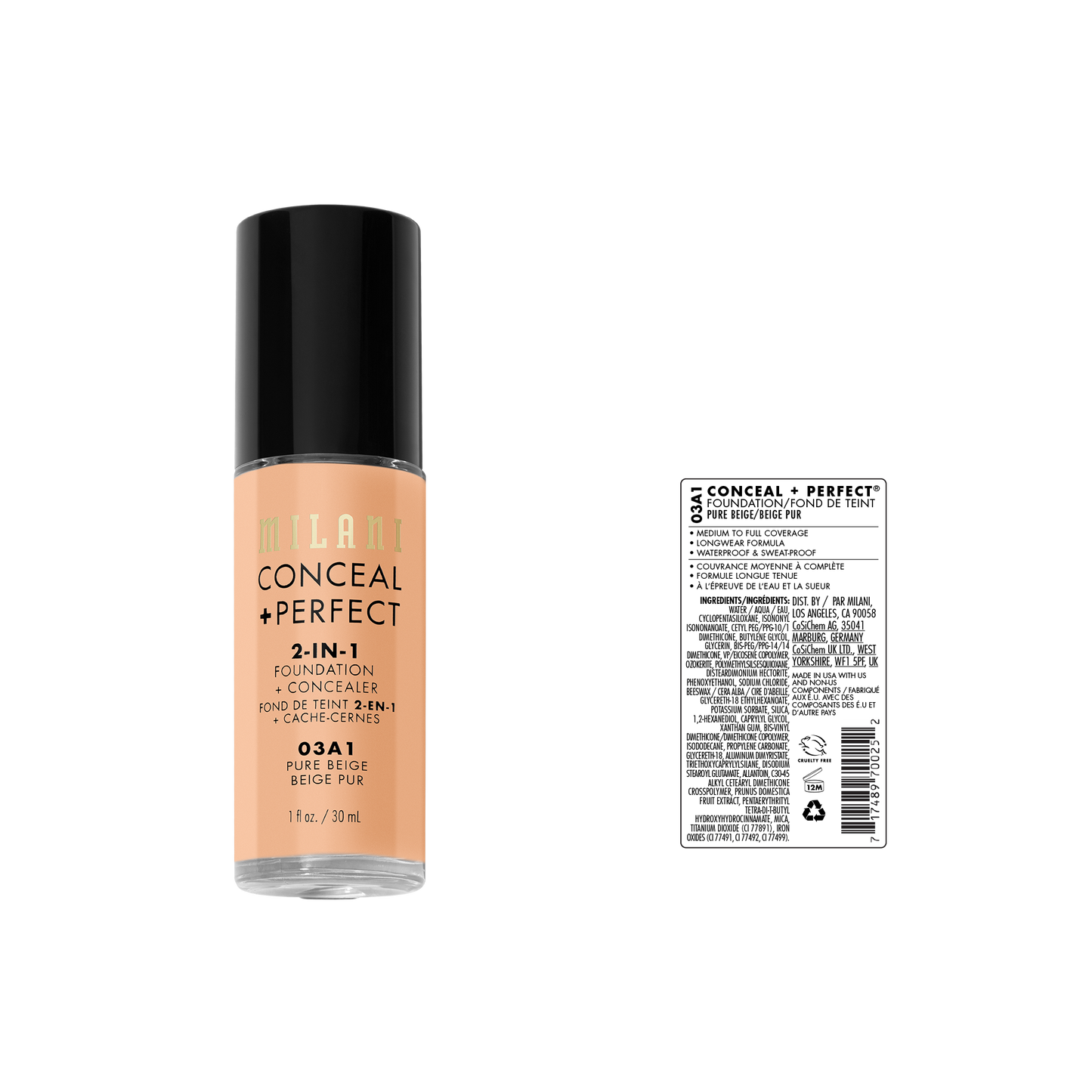Conceal + Perfect 2-In-1 Foundation + Concealer | Milani at Broadway