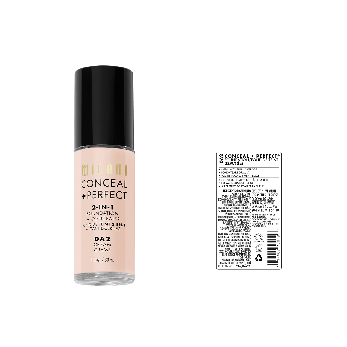 Conceal + Perfect 2-In-1 Foundation + Concealer | Milani at Broadway