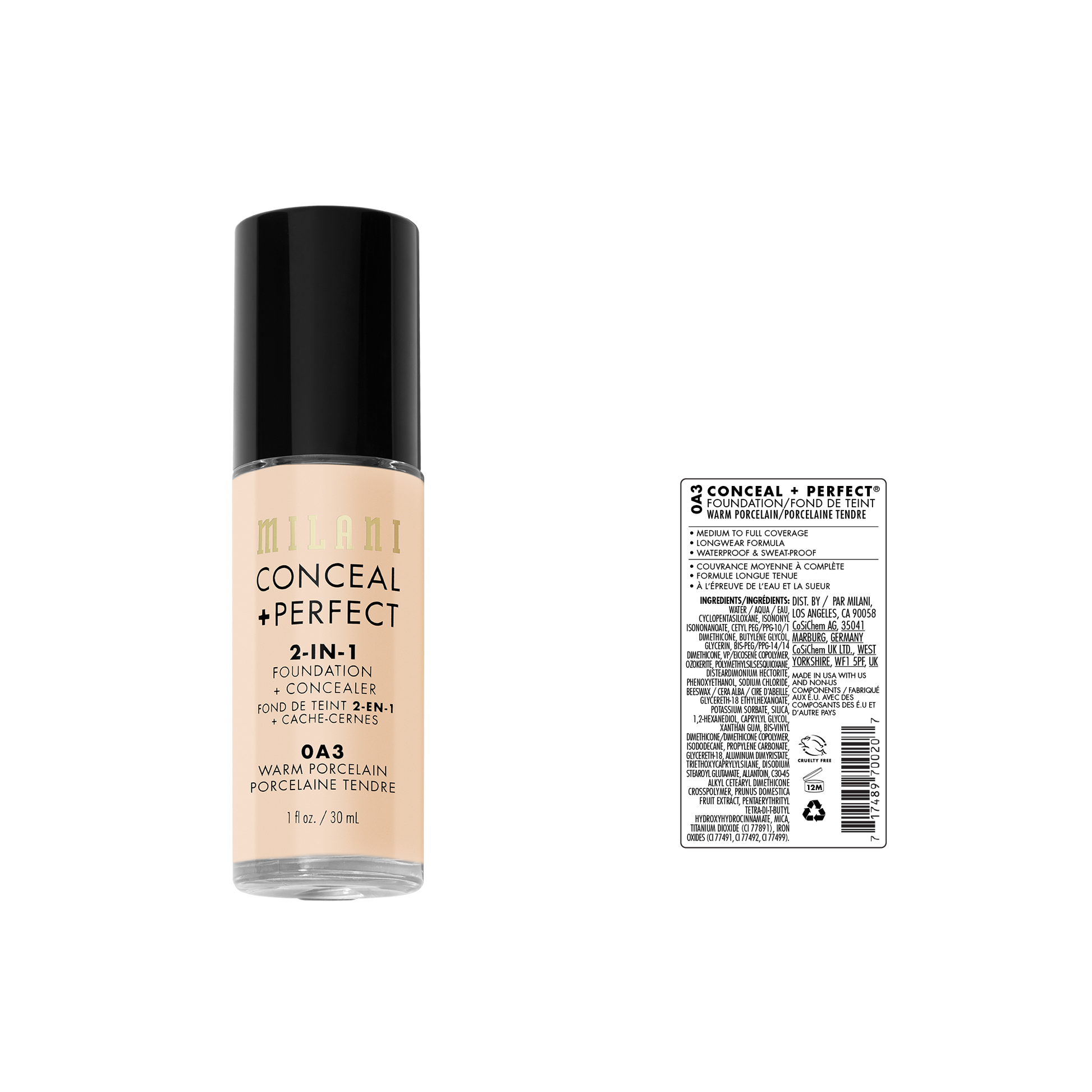 Conceal + Perfect 2-In-1 Foundation + Concealer | Milani at Broadway