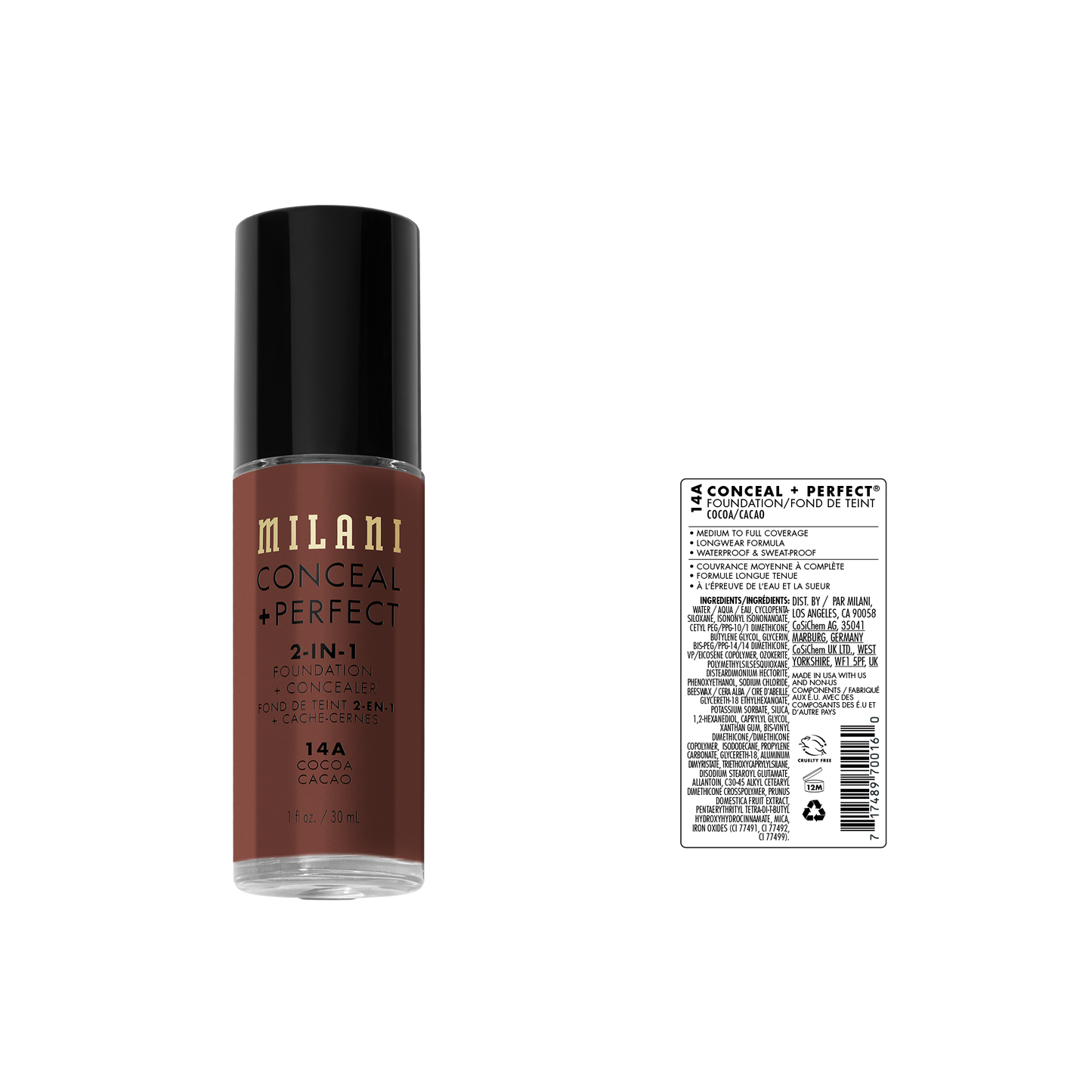 Conceal + Perfect 2-In-1 Foundation + Concealer | Milani at Broadway