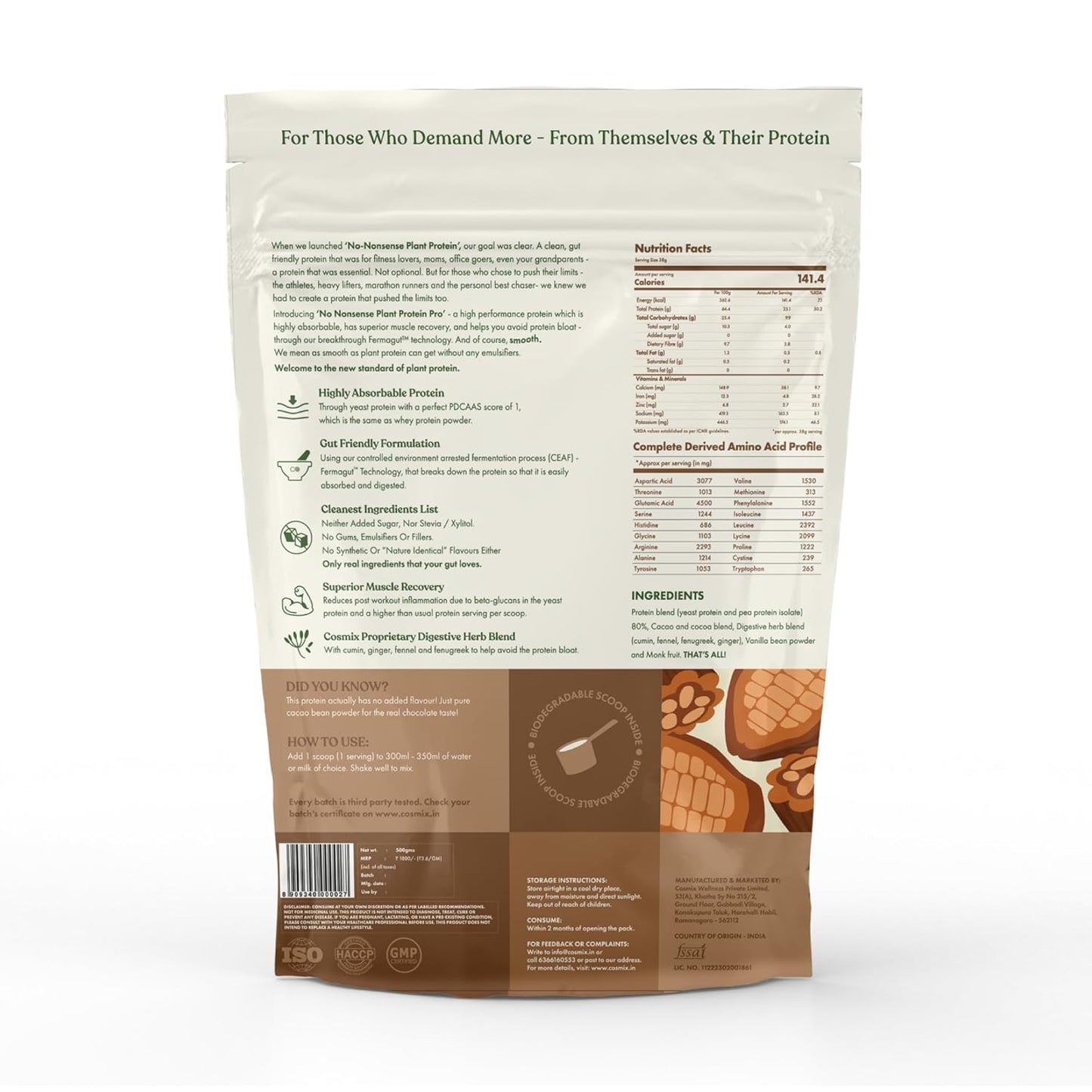 No-Nonsense Plant Protein PRO - INDONESIAN CACAO