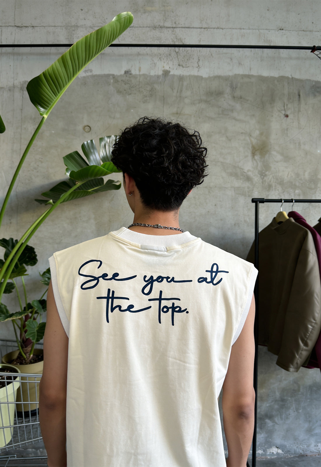 At The Top Cream Vest