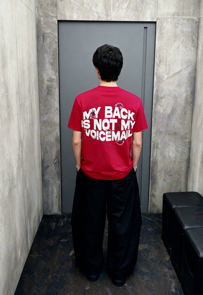 Voice Mail Hot Pink Heavyweight-Oversized T-Shirt