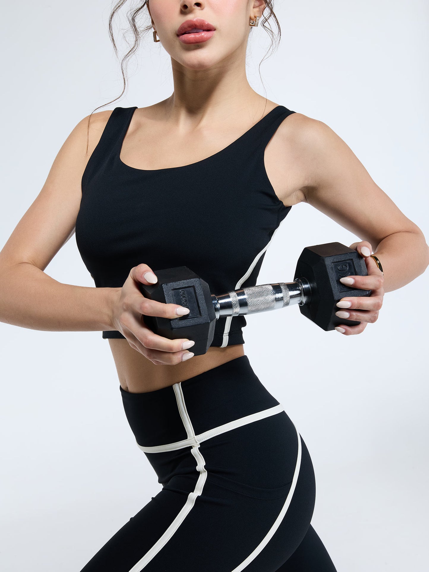 Black Aerial Contrast Leggings