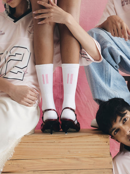 SOCKS WHITE WITH LOGO