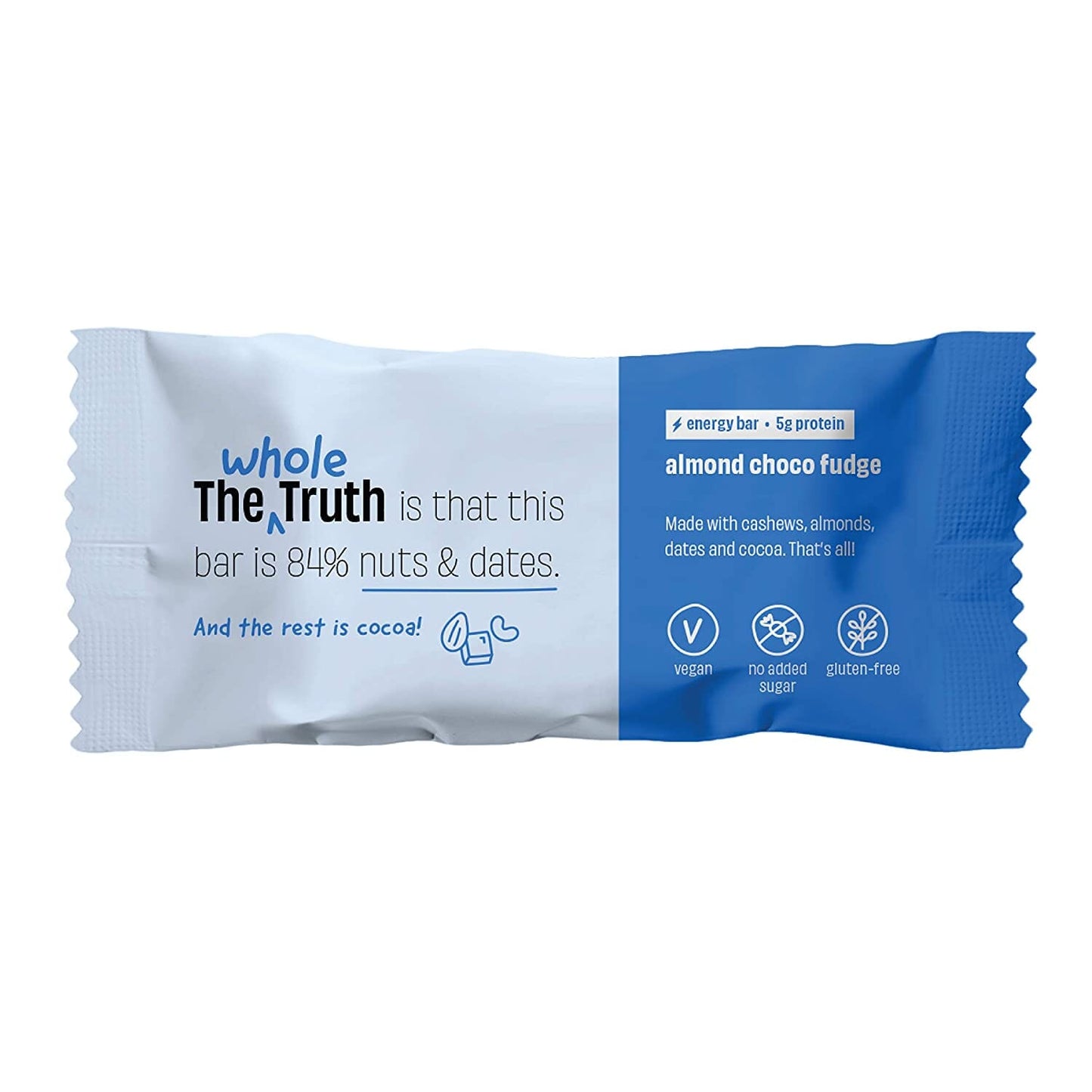THE WHOLE TRUTH ALMOND CHOCO FUDGE 40 GM | The Whole Truth Foods at Broadway