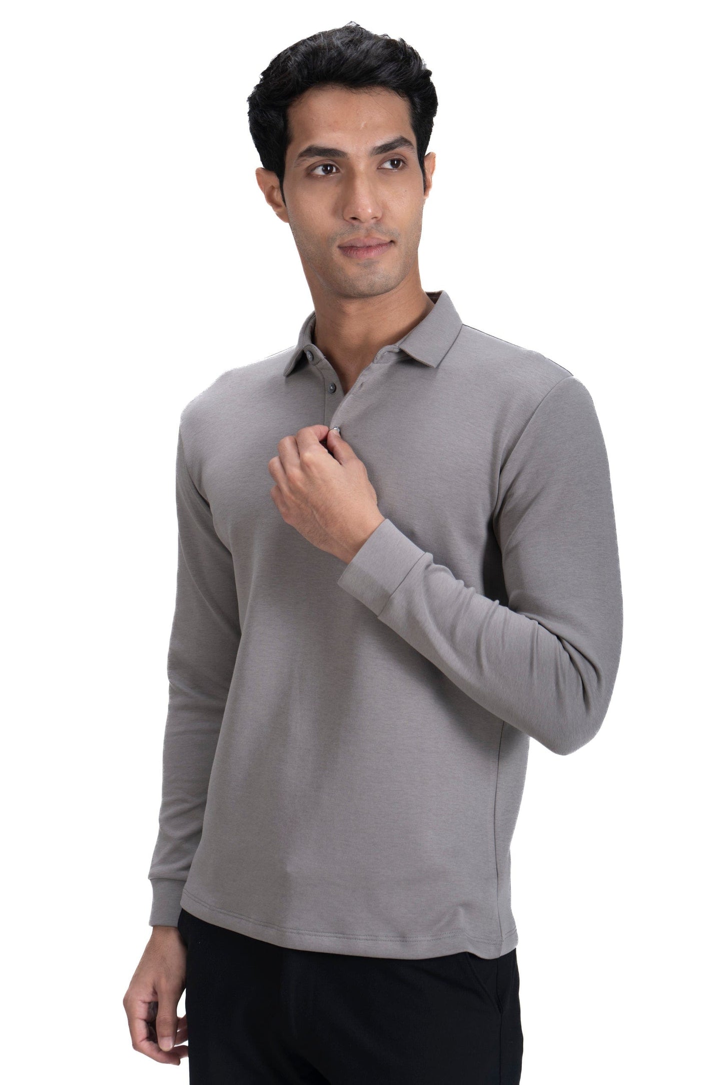 Legacy Polo Sweater - Fresh Grey