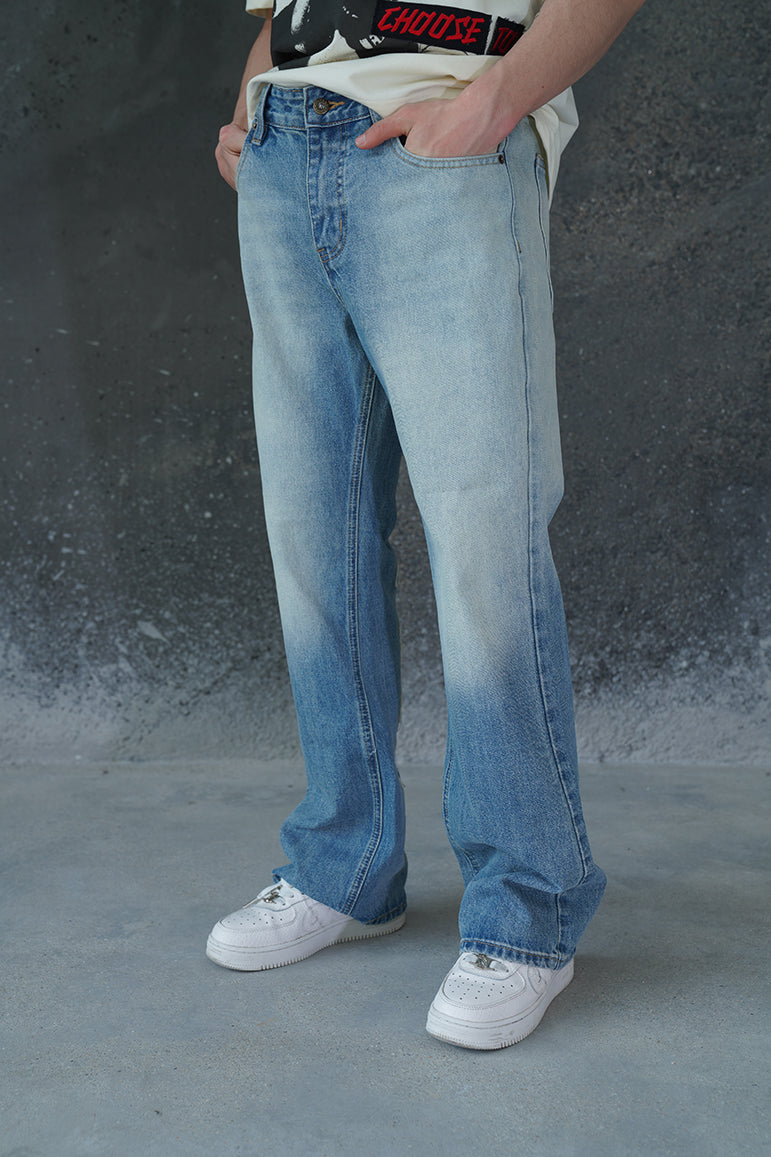 BLUE REWORK VALKYRE JEANS