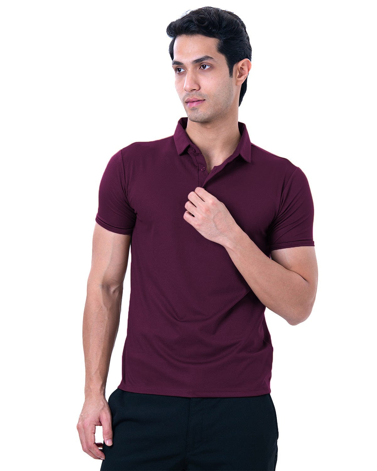 Cardinal Polo Twill- Divine Maroon