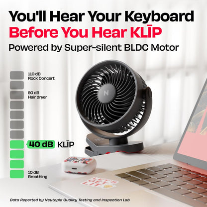 Personal Clip Fan with SharkGrip™ | KLĪP