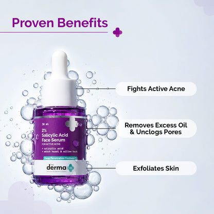 2% Salicylic Acid Face Serum for Active Acne - 30ml