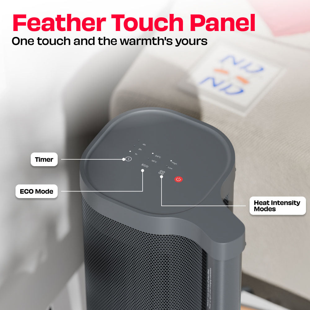 NUUK HOT BAR  2200W PTC SPACE HEATER WITH CERAMIC HEATING PLATE