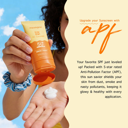 Glow+ Dewy Gel Sunscreen In-Vivo Tested SPF 50+ PA++++ with Papaya & Vitamin C - 80g