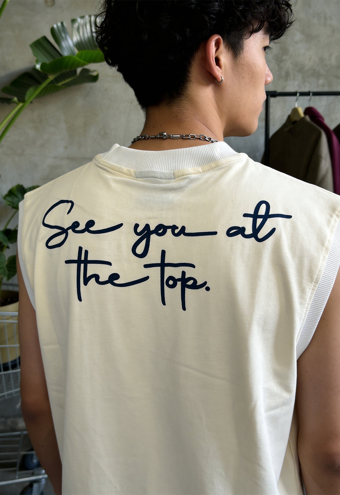At The Top Cream Vest