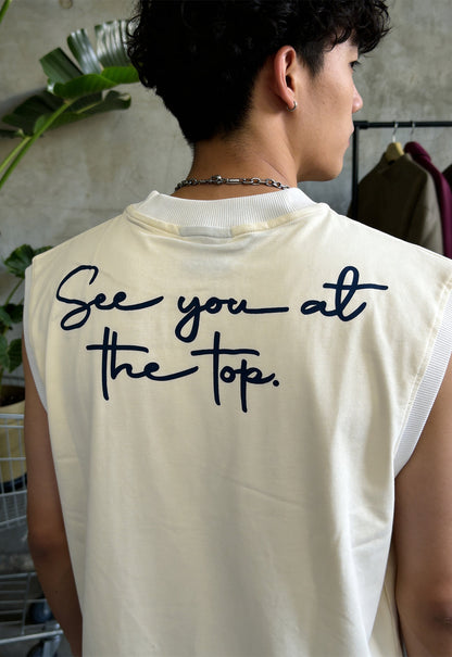 At The Top Cream Vest