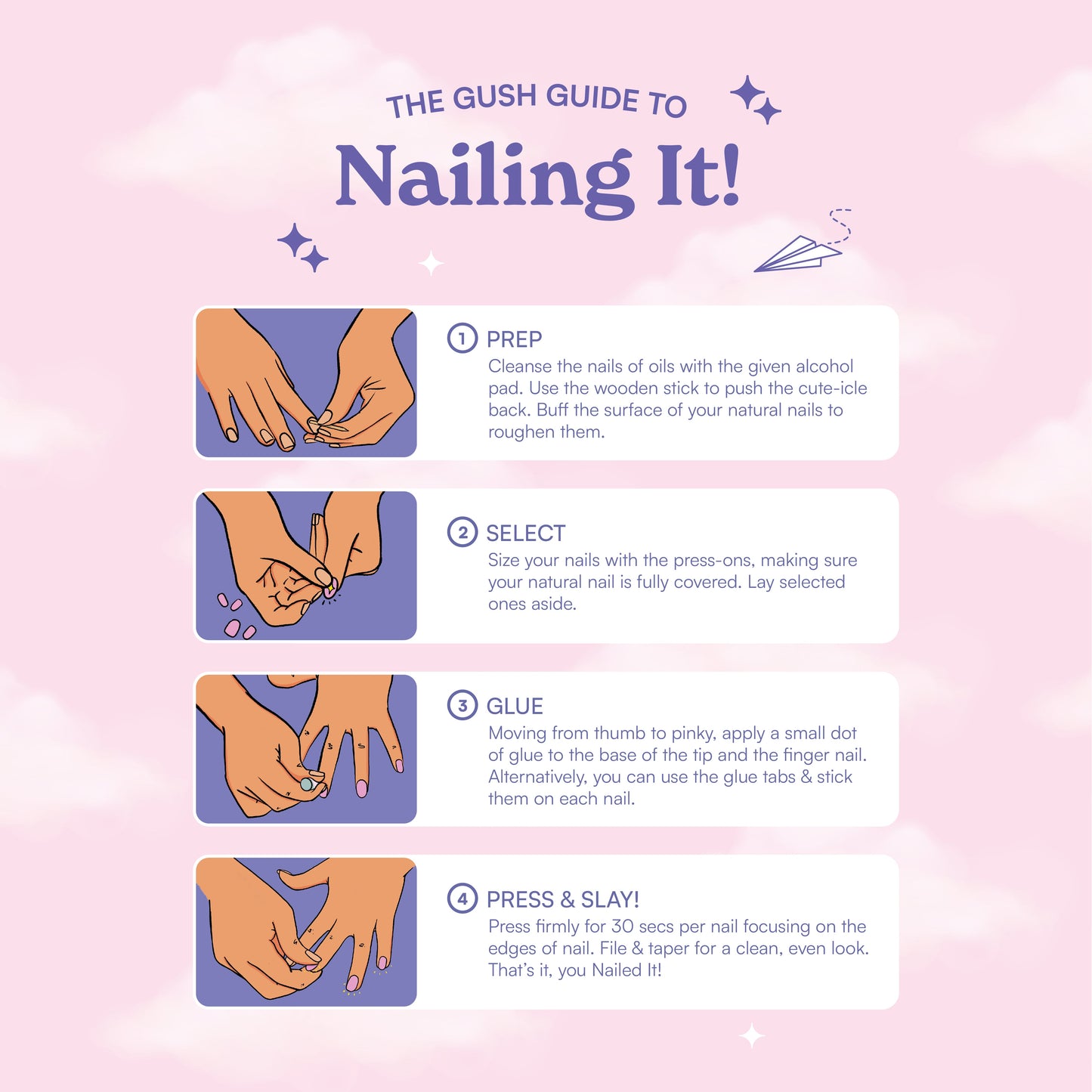 Ballerina Baby, Glitter with Nail Glue + Nail Glue Sticker | Short, Squoval Press on Nails