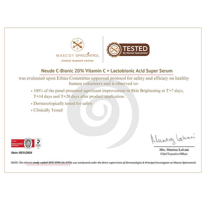 C - Bionic 20% Vitamin C Face Serum - Neude Skin