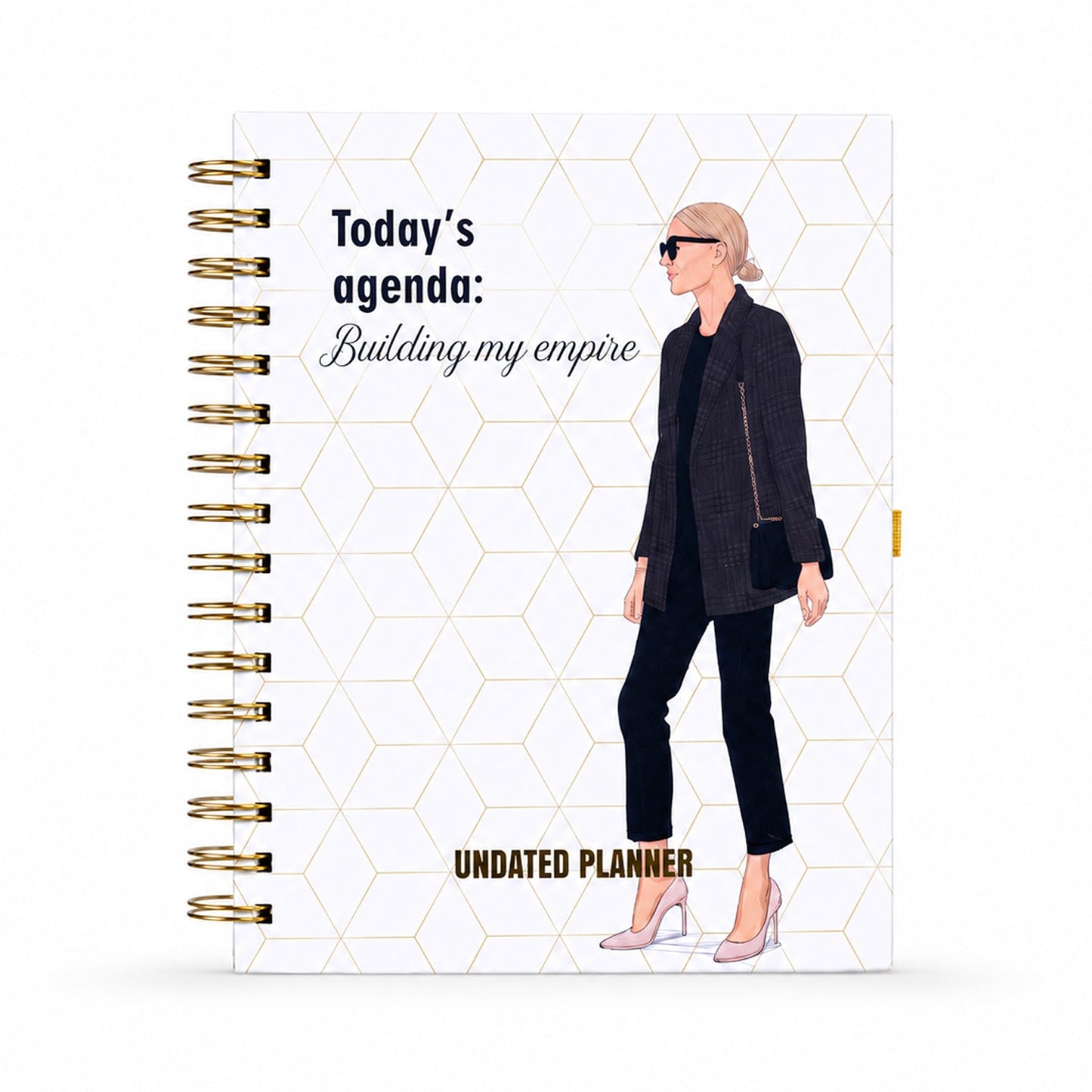 Undated Yearly Planner - Building My Empire + Ultimate Sticker Book