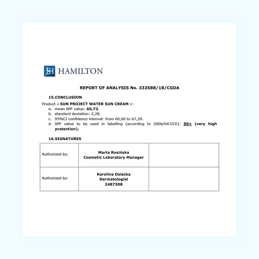 Thank You Farmer Sun Project Water Sun Cream SPF 50+ PA+++