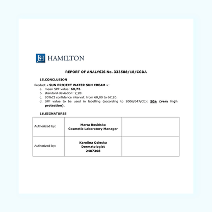 Thank You Farmer Sun Project Water Sun Cream SPF 50+ PA+++