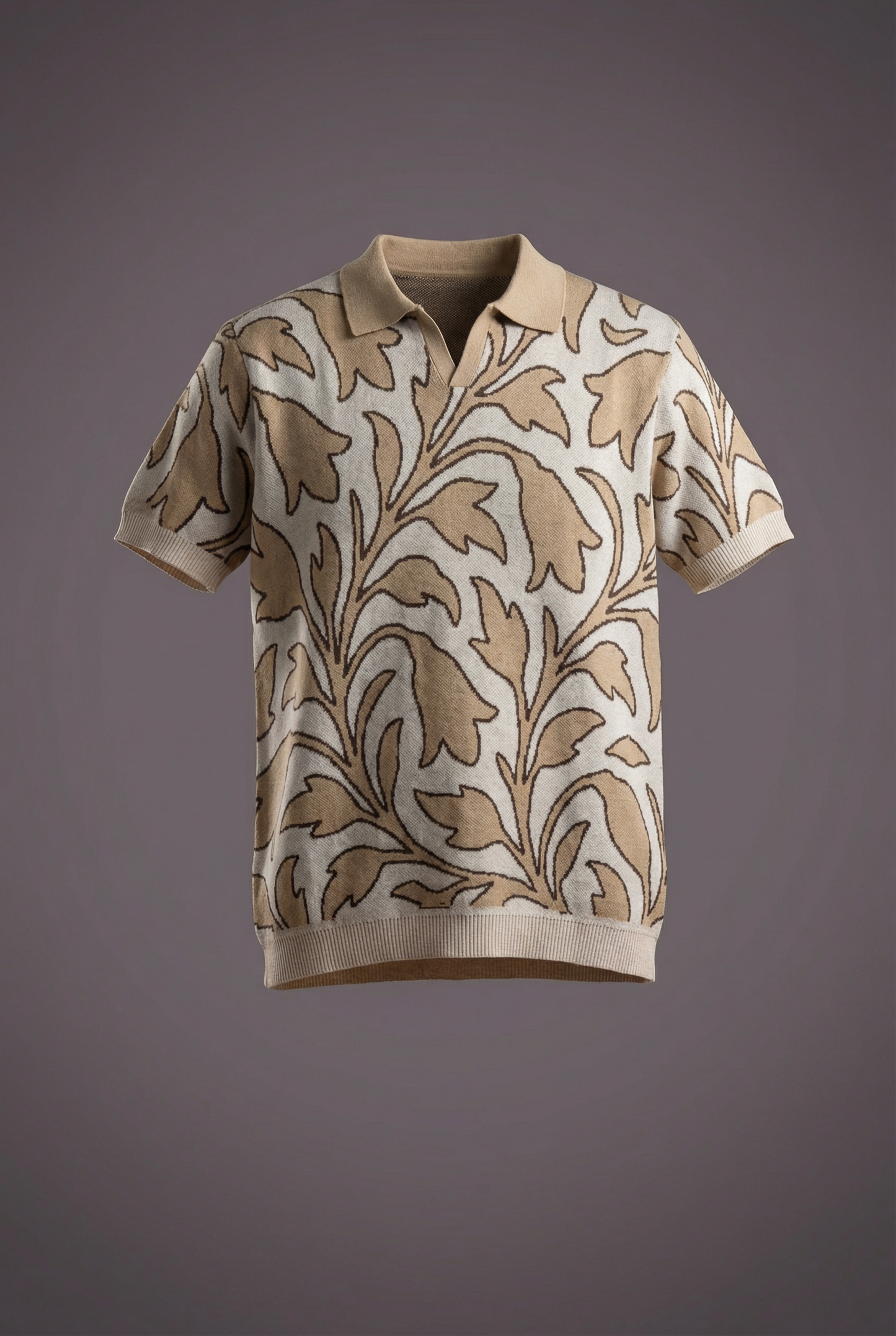 Leaf Knitted Polo