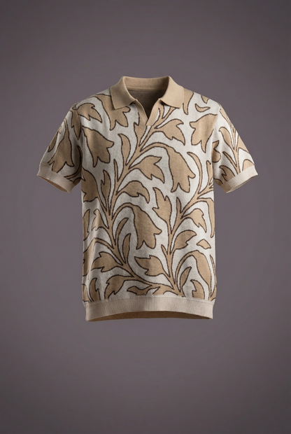 Leaf Knitted Polo