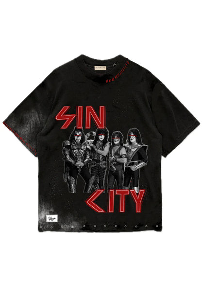 WELCOME TO SIN CITY V1 Printed Tshirt | VALKYRE at Broadway