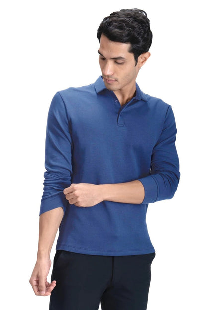 Legacy Polo Sweater - Blue Horizon